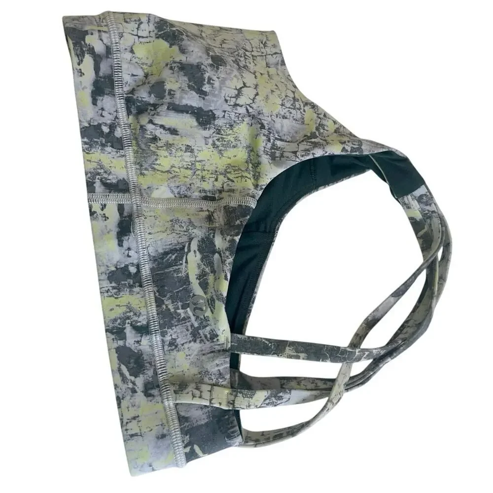 Lululemon Energy Sport Bra Strappy back wicking Padded Sz 4 Athleisure Yoga Gym - Picture 10 of 13